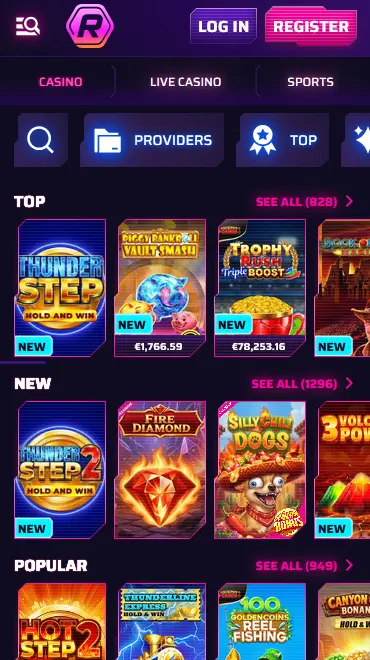 Roby Casino App: mobile Browserversion mit Slots, Live Casino und Sportwetten auf dem Smartphone